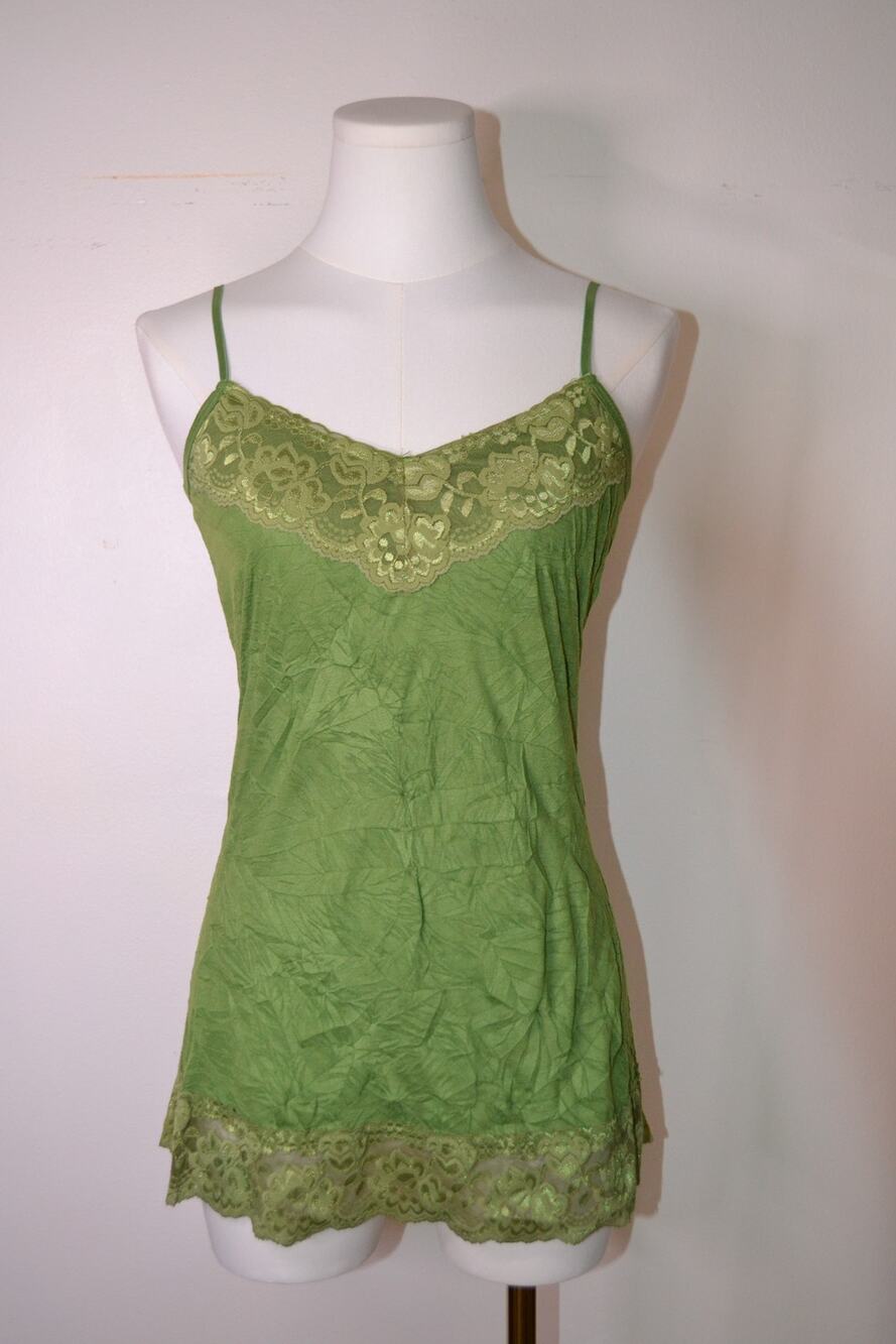 Y2K Lace Trim Cami Size S/M